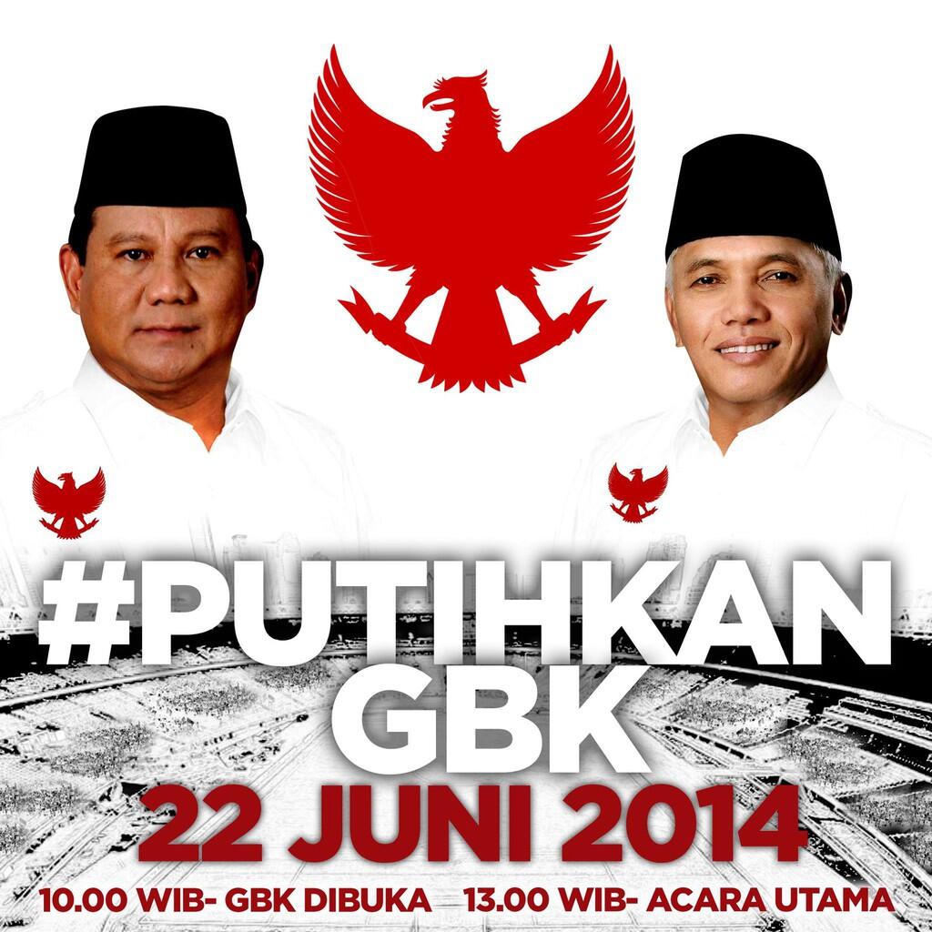 #PUTIHKAN GBK - 22 JUNI 2014