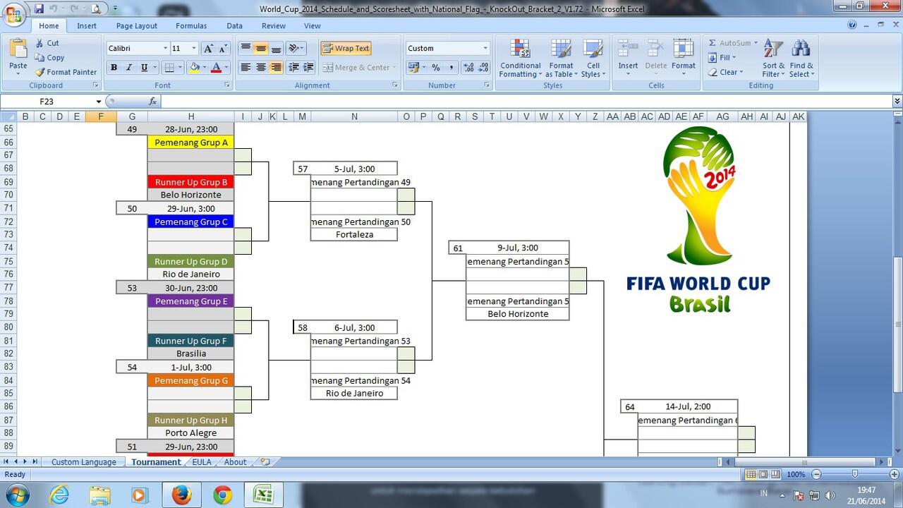 &#91;SHARE&#93; Aplikasi Desktop Piala Dunia 2014 Format Exel 