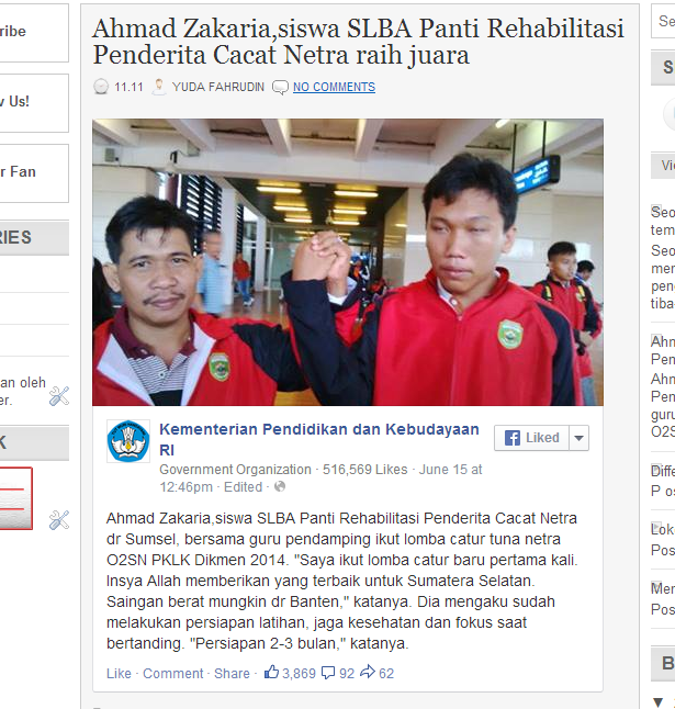 Blogger Kreatif Ide Anak Indonesia, Embed status facebook yang berkualitas.