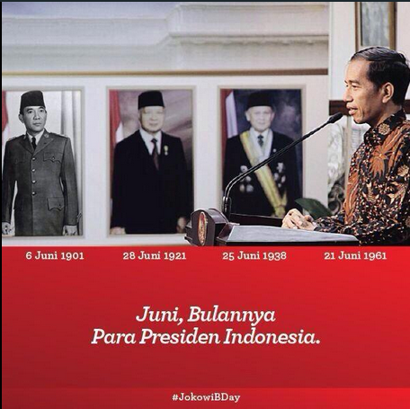 HARI INI (21 JUNI 204) PAK JOKOWI ULANG TAHUN, UDAH PADA NGUCAPIN BELUM ?