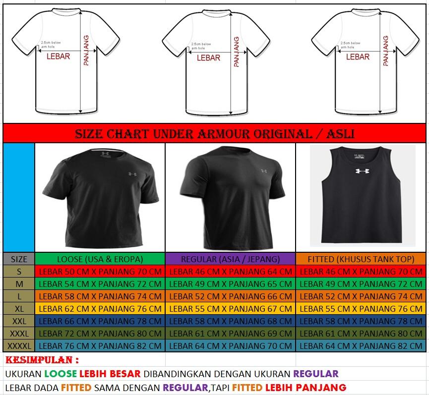 KAOS UNDER ARMOUR LENGAN PENDEK STOK BARU