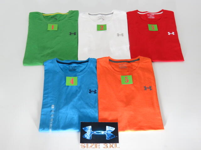 KAOS UNDER ARMOUR LENGAN PENDEK STOK BARU