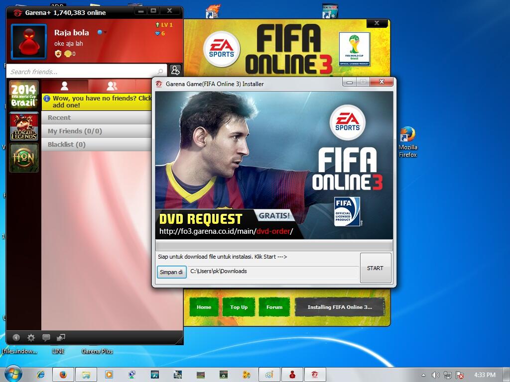 cara main FO3 gmn gan?