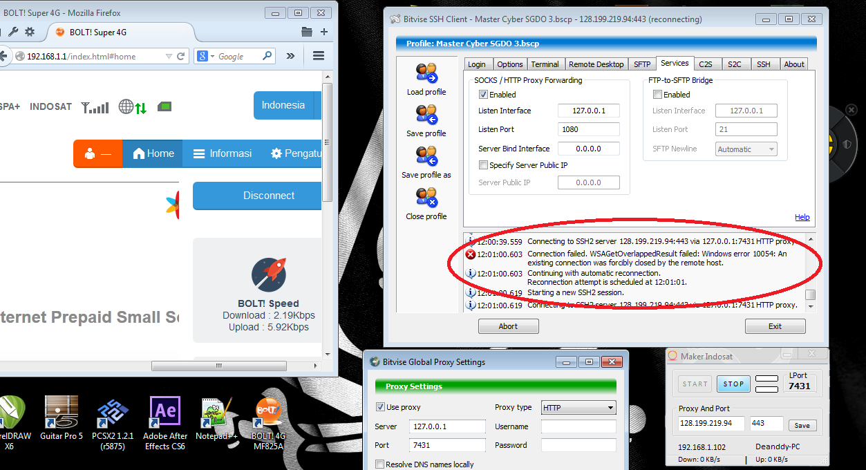 &#91;ask&#93; cara mengatasi error login di bitvise (ssh)