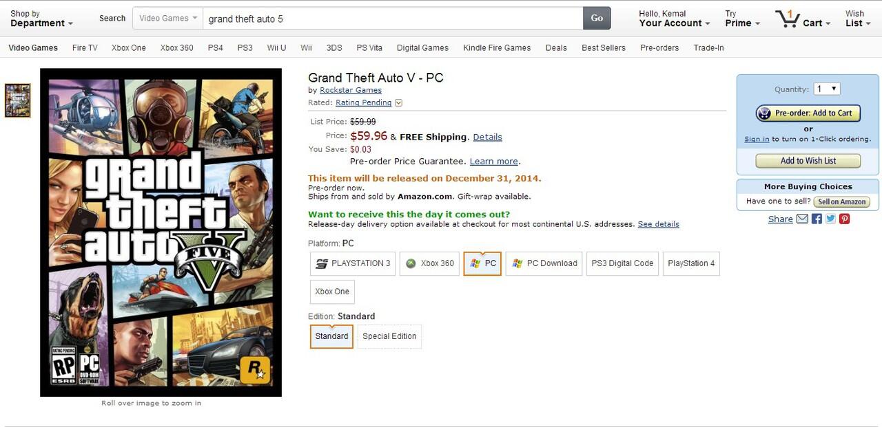 Grand Theft Auto 5 akan hadir di PC dan Next-Gen