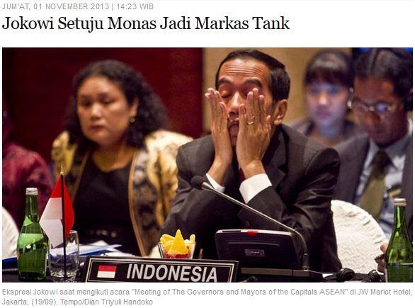 &#91;Edisi Capres Mencla Mencle&#93; Dulu Jokowi Setuju Monas Jadi Markas Tank, Sekarang ?