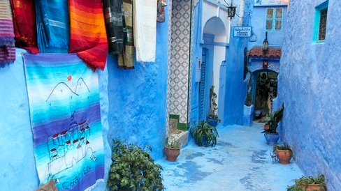 Sudut Dunia yang Berwarna Biru di kota Chefchaouen-Morocco