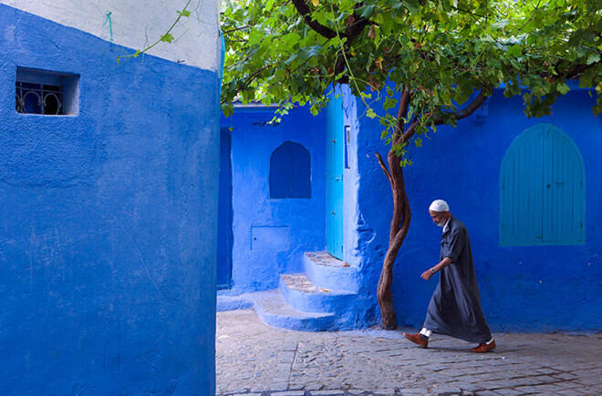 Sudut Dunia yang Berwarna Biru di kota Chefchaouen-Morocco