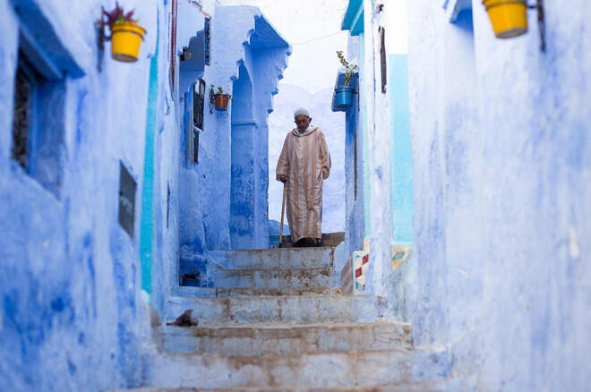 Sudut Dunia yang Berwarna Biru di kota Chefchaouen-Morocco