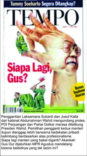 &#91;OPINI NETRAL&#93; Apakah JK di “pecat” Gus Dur karena Korupsi?