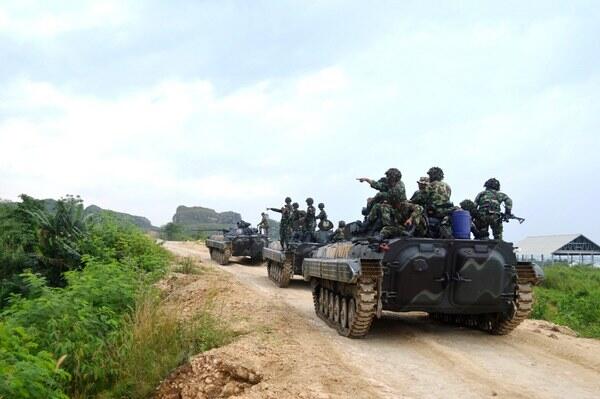 BATALYON ARHANUD-2 MARINIR LAKSANAKAN LATIHAN SATUAN LANJUTAN
