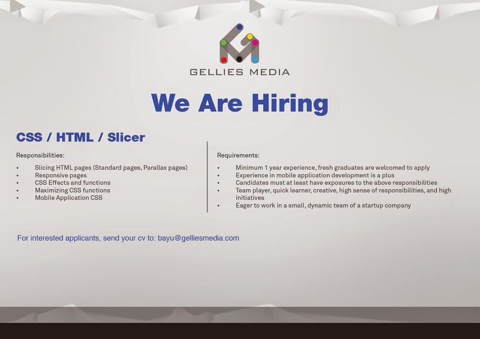 Vacancy - CSS/HTML Slicer
