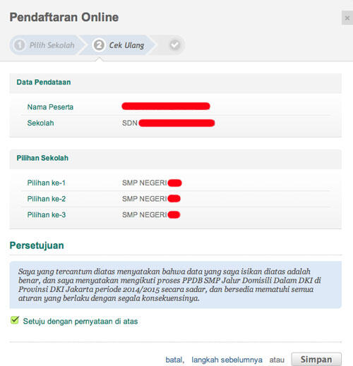 Share Cara Mendaftar Sekolah via Online ( bagian II )