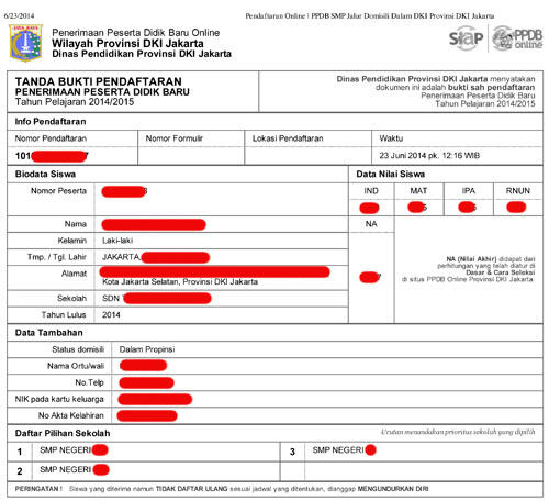 Share Cara Mendaftar Sekolah via Online ( bagian II )