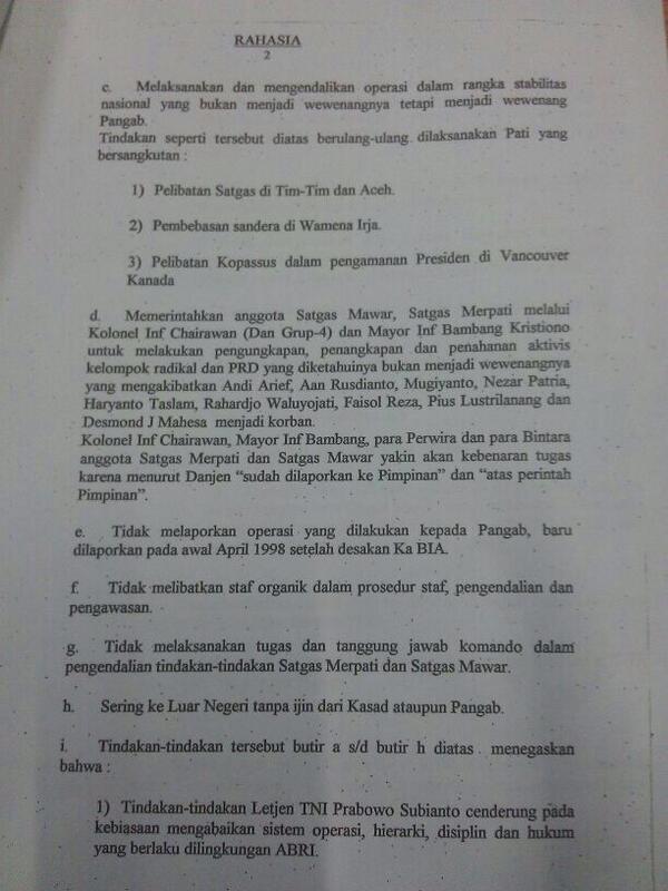 Beberapa fakta-fakta tentang prabowo