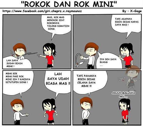 Rokok dan rok mini