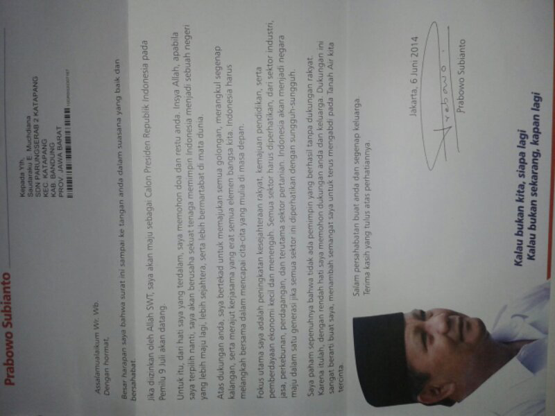 Panwaslu usut Surat Pribadi ke guru guru di Gunung Kidul !