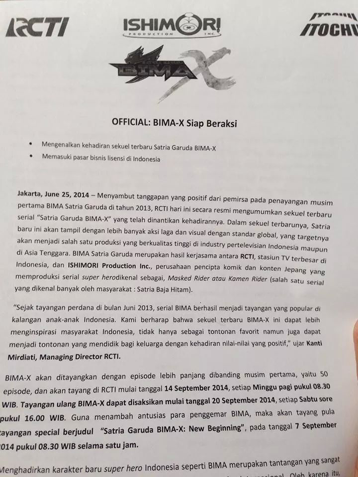 Penampakan BIMA Terbaru, Sequel BIMA Satria Garuda X