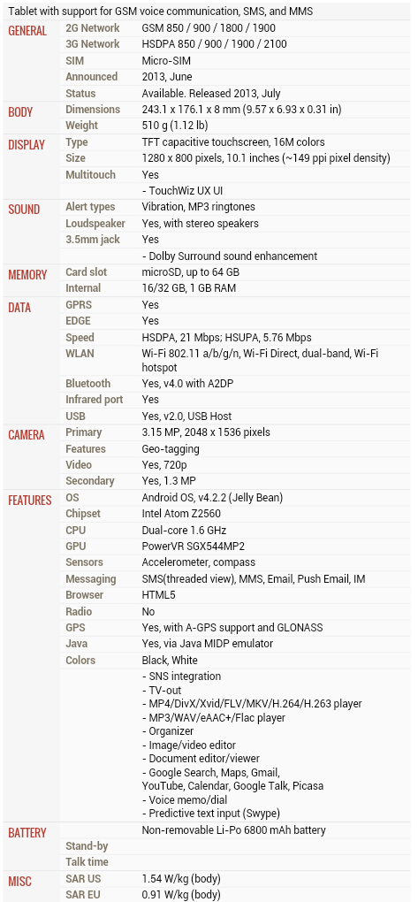 &#91;Official Lounge&#93; Samsung Galaxy Tab 3.10 Wifi P5200