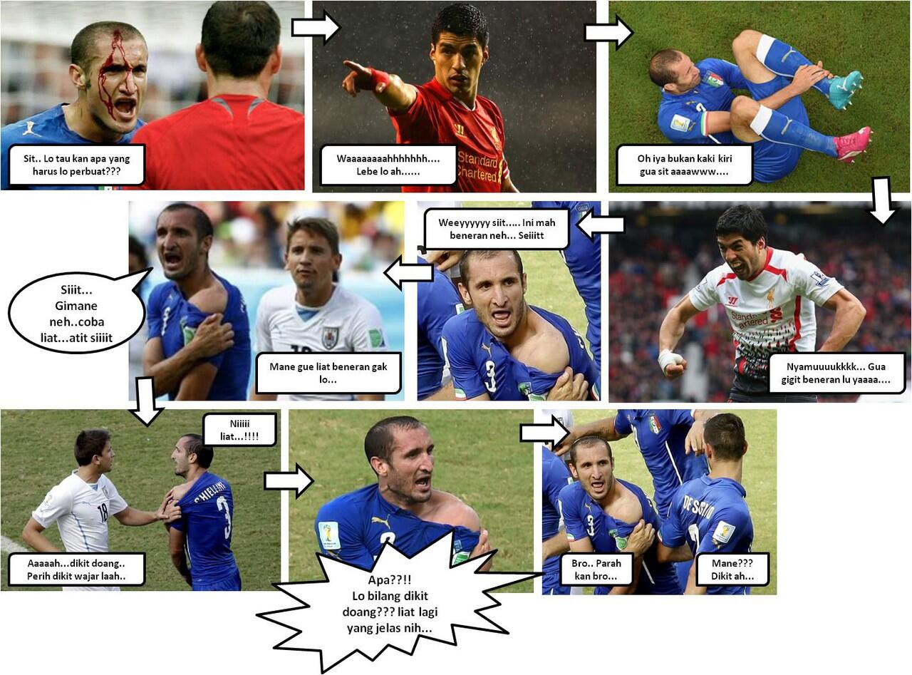 Suarez vs Chiellini