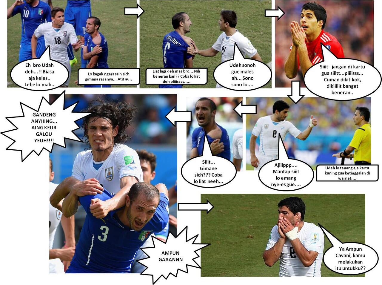 Suarez vs Chiellini