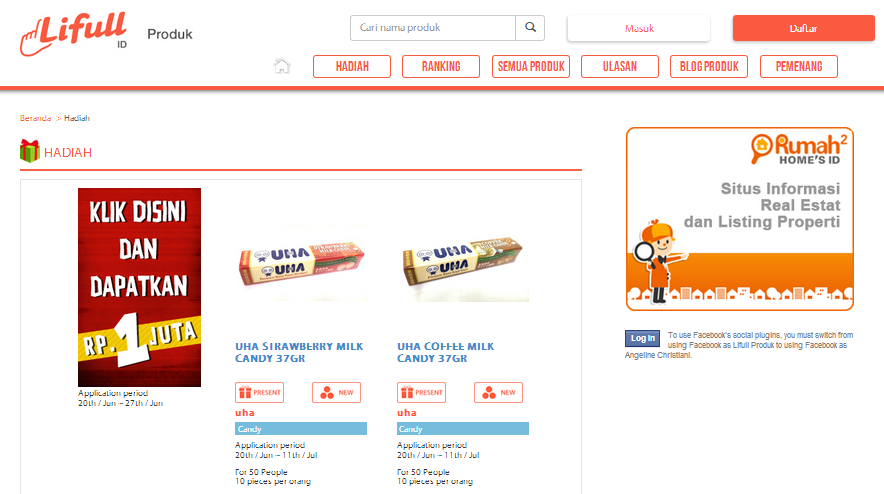 website camilan gratis "lifull-produk.id"