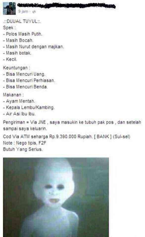 TUYUL AJA DI JUAL