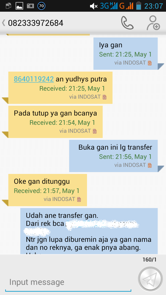 Hati-Hati Penipuan Transfer Ke Rekening 8640119242 a/n YUDHYS PUTRA FAHMIYO