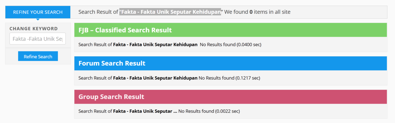 Fakta - Fakta Unik Seputar Kehidupan