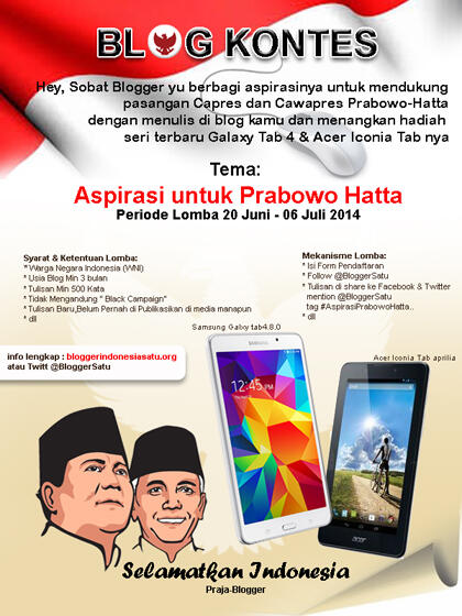 BLOG KONTES ASPIRASI UNTUK PRABOWO HATTA