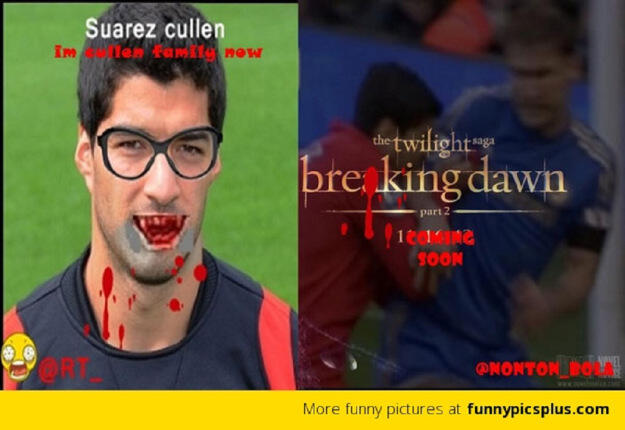 &#91;Ngakak&#93; Meme Suarez menggigit pemain Italia ramai di media sosial