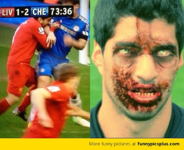 &#91;Ngakak&#93; Meme Suarez menggigit pemain Italia ramai di media sosial