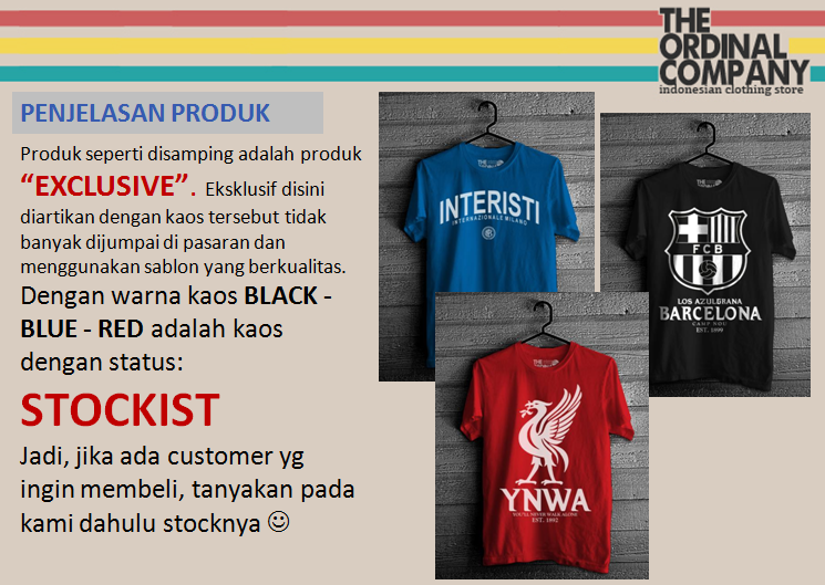 Jual Kaos T-shirt & Reglan| InterBand,Anime,Football dll.