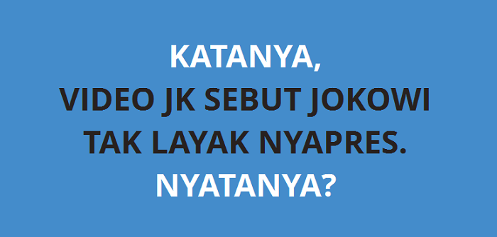 KEJAM NYA MEREKA..! Jawaban Atas Segala Fitnah-Fitnah yang Ditujukkan Ke Jokowi