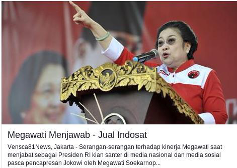 Hak jawab Megawati soal Indosat dan Telkom