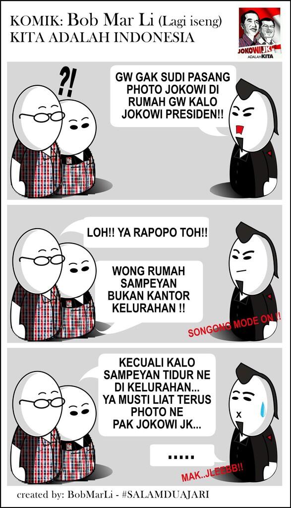 (KOMIK) BOB MAR Li DUKUNG JOKOWI