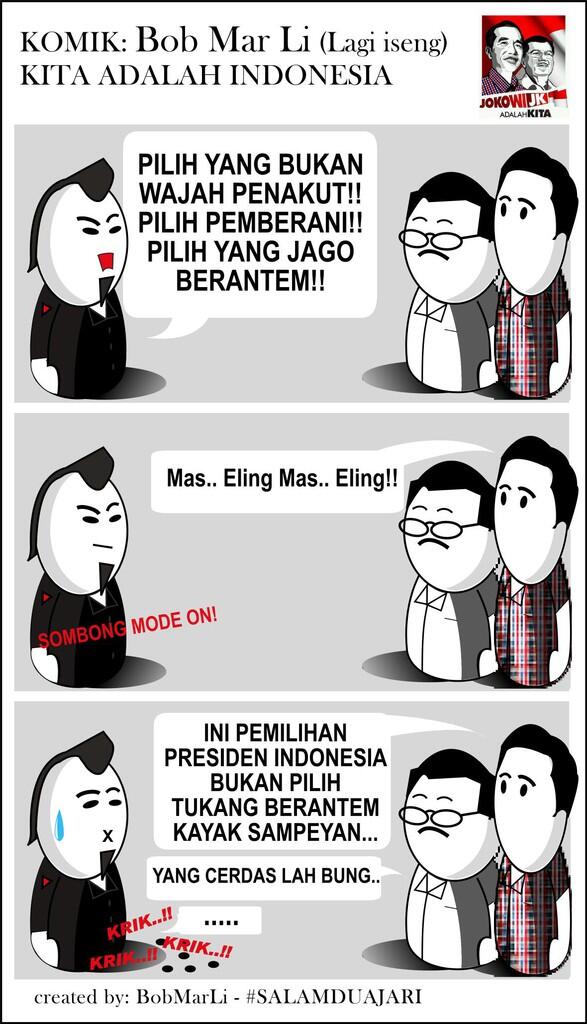 (KOMIK) BOB MAR Li DUKUNG JOKOWI