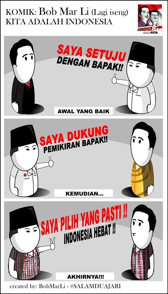 (KOMIK) BOB MAR Li DUKUNG JOKOWI