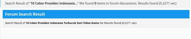 10 Calon Presiden Indonesia Terburuk Dari Video Game !!!!