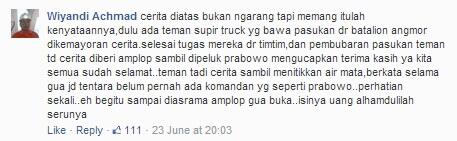 Sebuah cerita tentang Prabowo Subianto