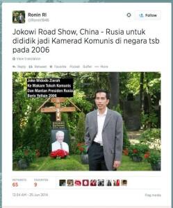 Terungkap, Apakah Jokowi Komunis?