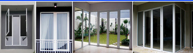 KUSEN PINTU DAN JENDELA PARTISI KACA UPVC RUMAH MINIMALIS MODERN TERBARU