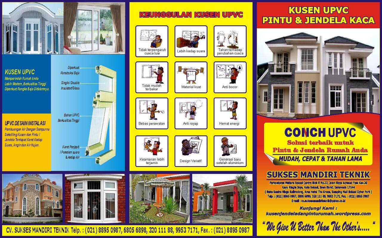 KUSEN PINTU DAN JENDELA PARTISI KACA UPVC RUMAH MINIMALIS MODERN TERBARU
