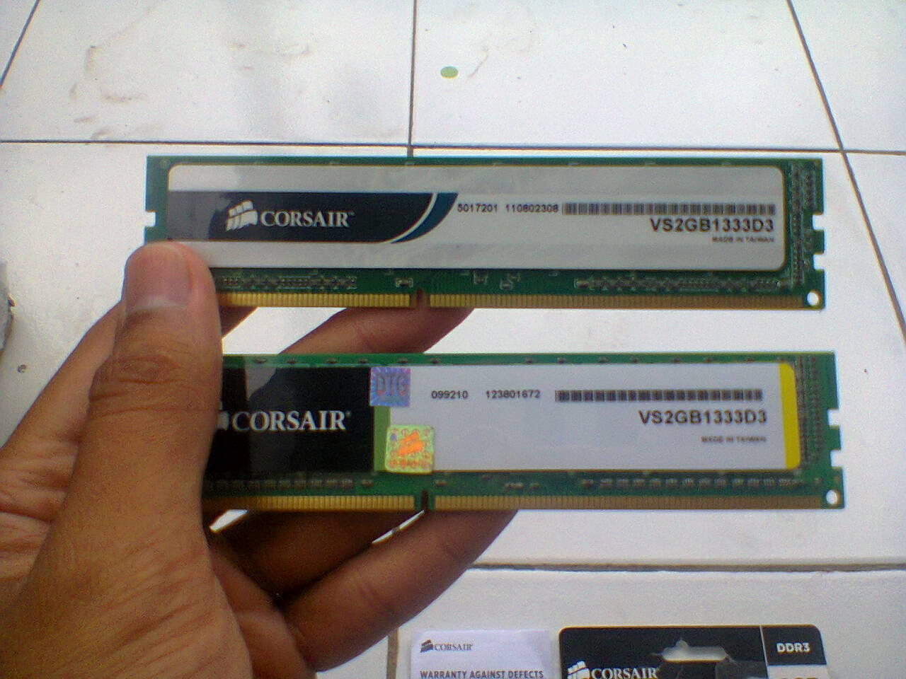  &#91;2nd&#93; Memory Corsair VS2GB1333D3 Value Select 2GB PC10660 DDR3