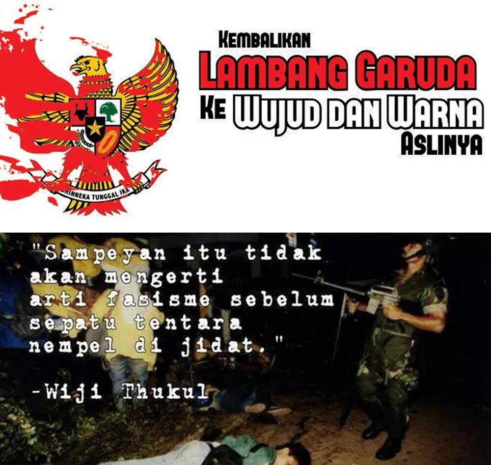 Kembalikan Lambang Garuda Ke Wujud Dan Warna Aslinya..!!