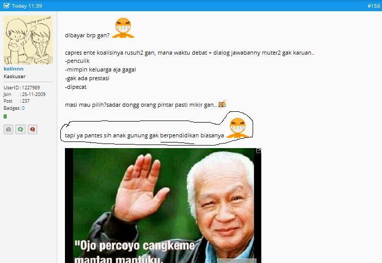 Yang Merasa Pencinta Alam dari Kubu Prabowo Dan Jokowi Masuk..!!