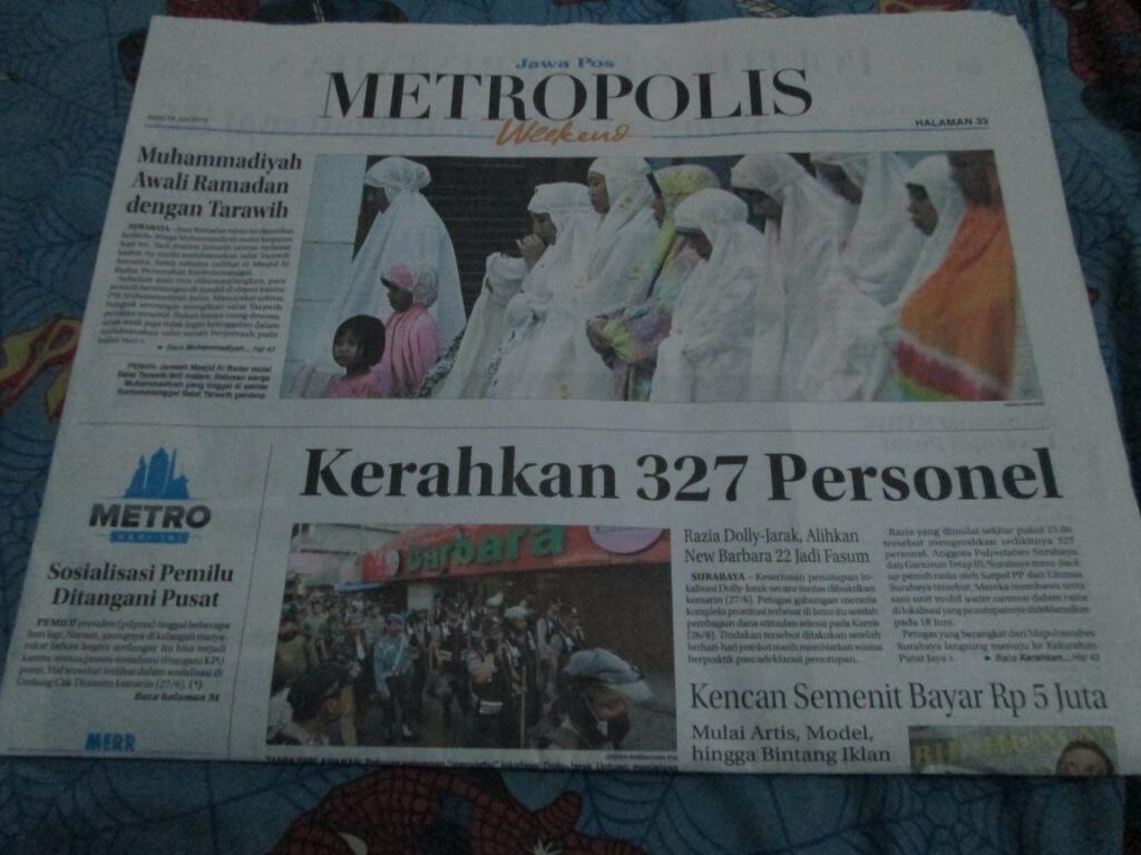 ada yang lihat jawa pos hari ini?