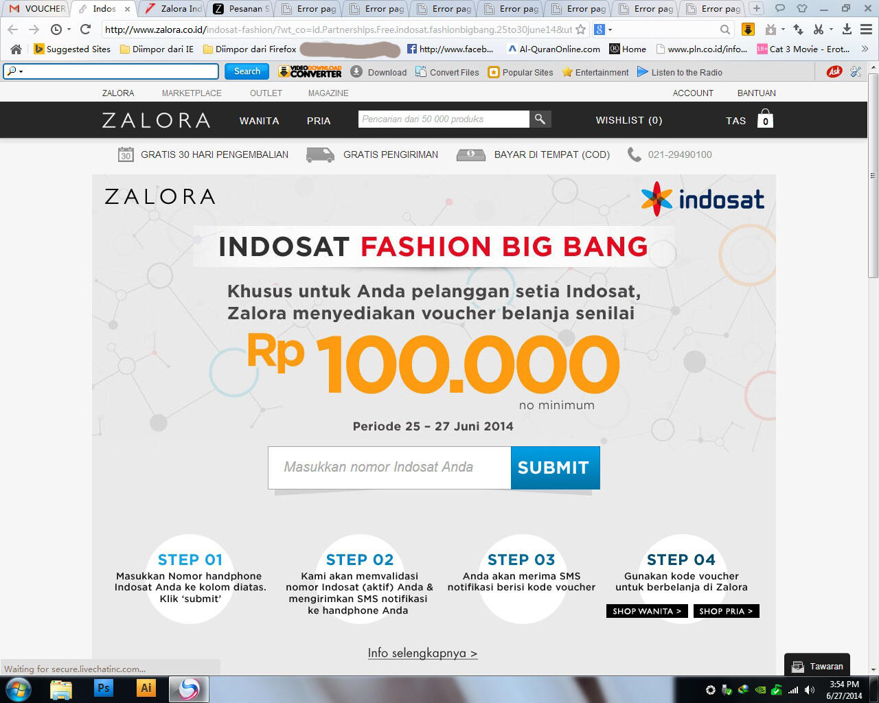 KEBOHONGAN & PENIPUAN PUBLIC PROMO "INDO**T FASHION BIG BANG" OLEH ZALORA