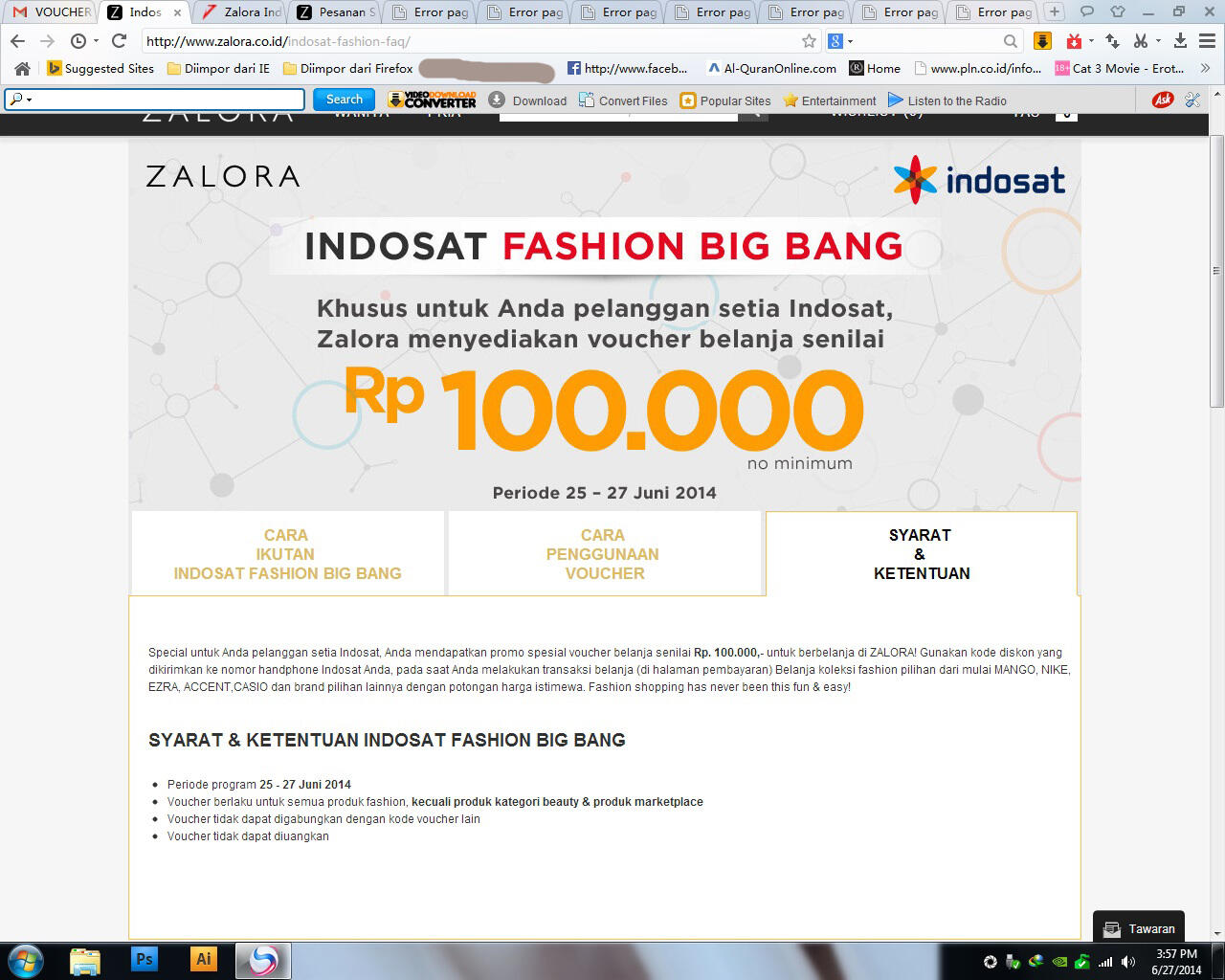 KEBOHONGAN & PENIPUAN PUBLIC PROMO "INDO**T FASHION BIG BANG" OLEH ZALORA