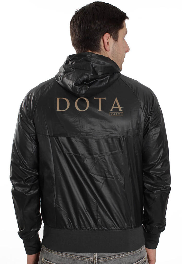 Jaket Hoodie Parasut Dota 2 Waterproof & Windbreaker !! For GAMERS !!